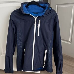 Womens Super Bowl LIII rainjacket - navy blue